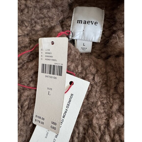 NWT Size L - Anthropologie Textured Mock-Neck Sweater (Made in Italy) - Picture 16 of 16